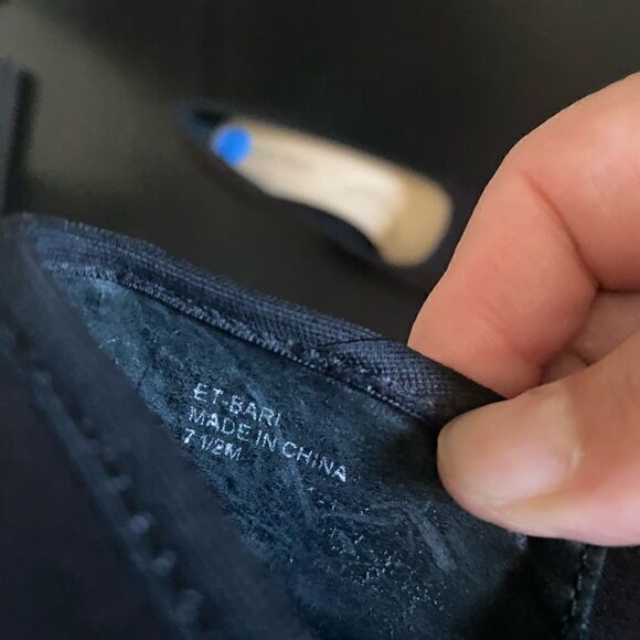 NEW Ellen Tracy Black Cap Toe Pointed Heels Pumps Womens Size 7.5 Stiletto - Picture 9 of 9